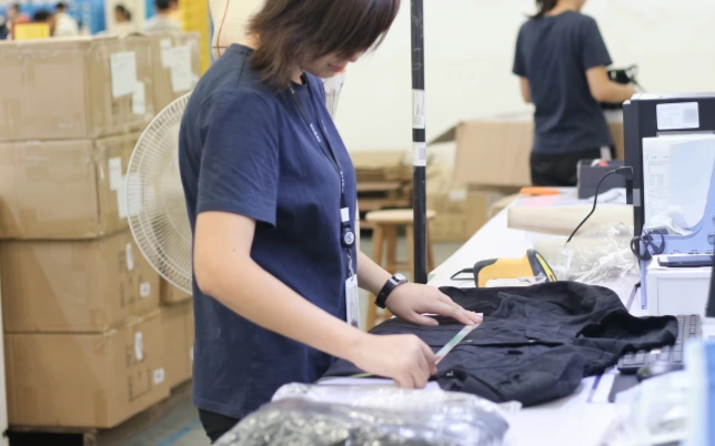 in-line garment quality inspection and dimensional measurement