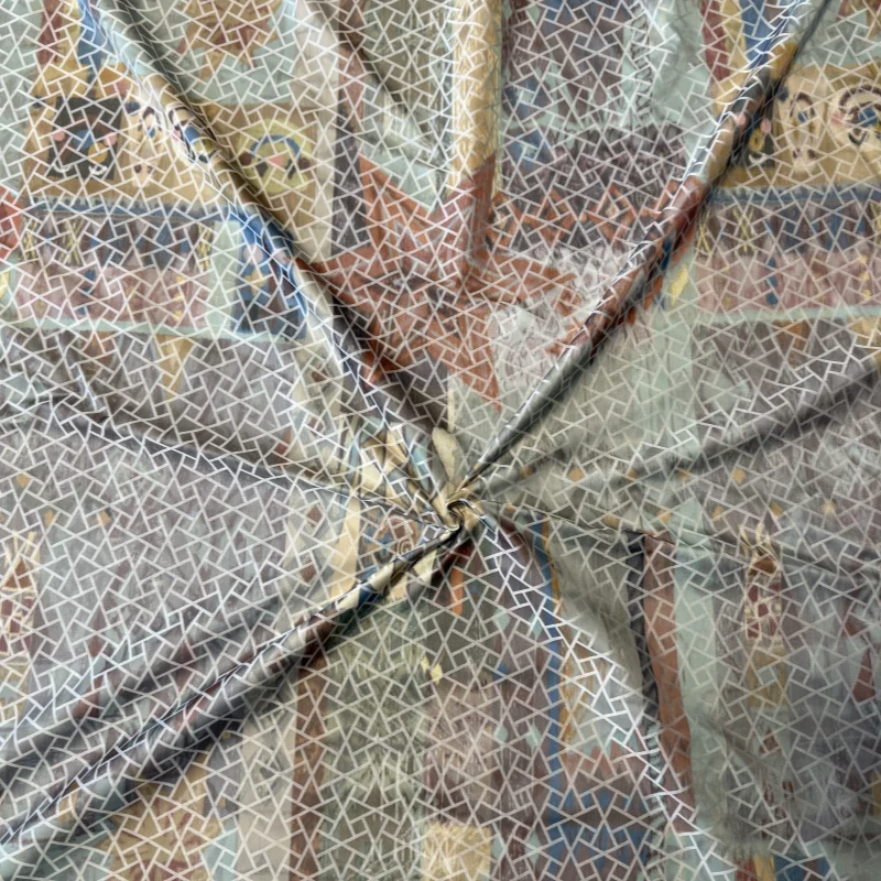 Viscose-rich jacquard fabric CC-J2009 for blouses and dresses