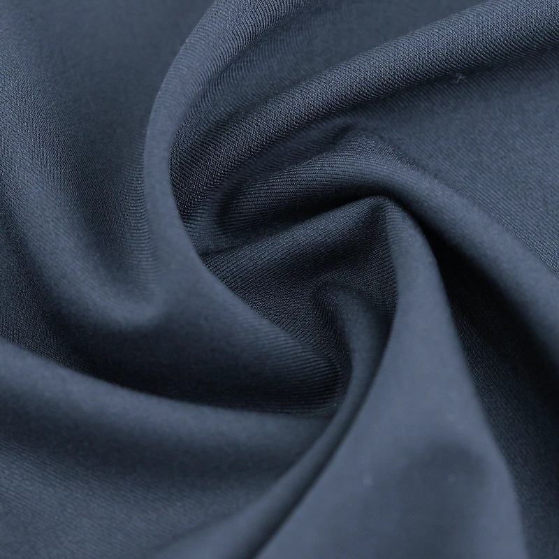 Polyester rayon stretch twill fabric CC-0004 surface texture