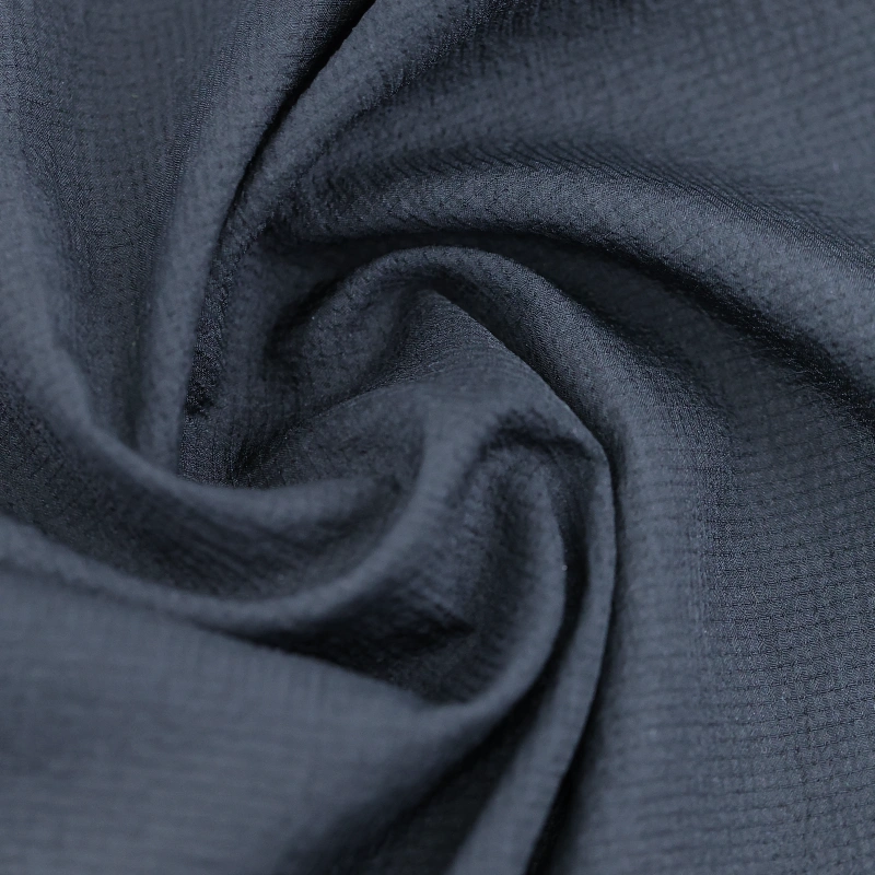 Crinkle nylon ripstop fabric CC-2048 with lightweight 20D grid