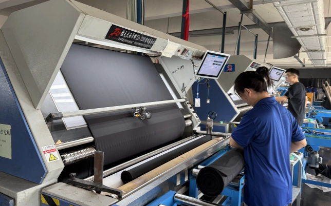 Fabric inspection machine used for bulk textile quality control